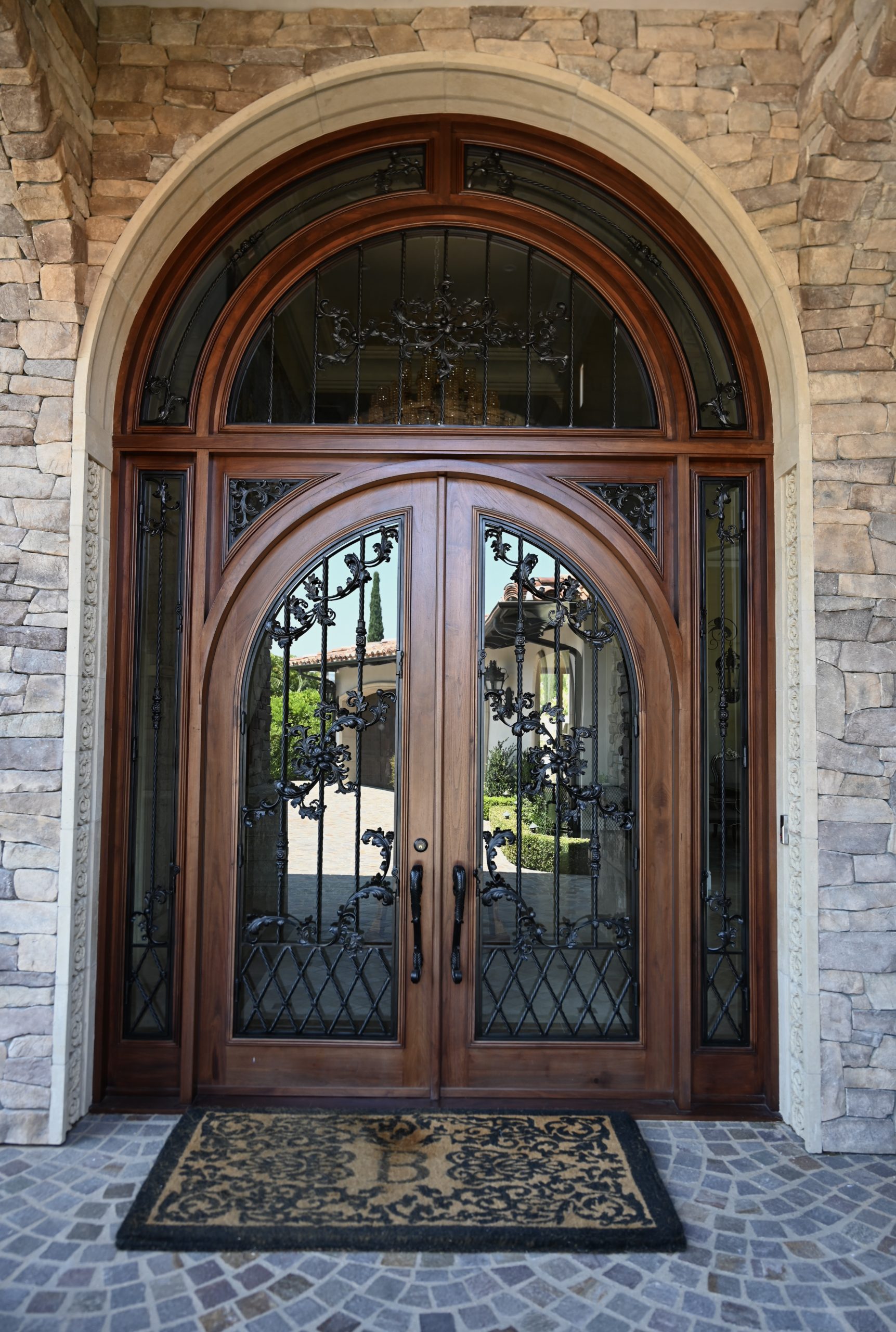 Copper Mountain Arch iron door